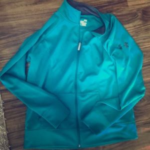 Large full zip under armour jacket.